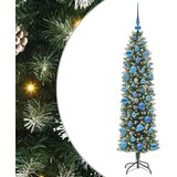 Umjetno vitko božićno drvce Zelena i bijela 150 cm | shoptok.hr
