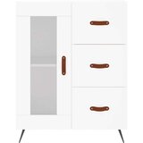  Visoka komoda bijela 69 5x34x180 cm konstruirano drvo | shoptok.hr