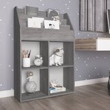 vidaXL Stalak za dječje časopise boja betona 71x 30x114 cm od iverice Cijene