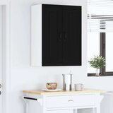 vidaXL Stenska kuhinjska omarica Črna 30 x 31 x 80 cm Konstruiran les | Shoptok.si