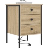  Noćni Ormari s ladicama 2 pcs sonoma hrast 42 x 41 x 61 cm | shoptok.hr