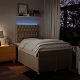  Krevet box spring s madracem krem 120 x 190 cm od tkanine | shoptok.hr