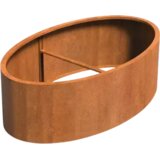 ADEZZ Cvetlično korito iz jekla Corten brez dna - elipsasto - 200 x 120 x 60 cm Cene