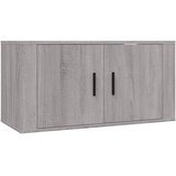  3-dijelni set TV ormarića boja hrasta sonome konstruirano drvo Siva | Shoptok.si