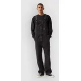 Loose Overalls Hlace z naramnica iz džinsa darkly wash overall ml