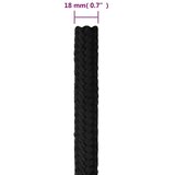  Brodski konop tamnocrni 18 mm 25 m od polipropilena Slike