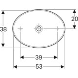 Geberit variform nadgradni lavabo 55cm 500.771.01.2 | Eponuda.com