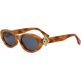 Fendi Diamonds Havana Oval Sunglasses ONE SIZE (53) Havana/Modra Cene