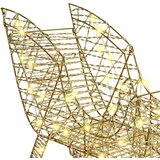  Reindeer vuče saonice Topla bijela 70 x 26 x 129 cm PET | Eponuda.com