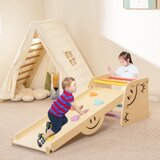  Otroški plezalski set, leseno plezalo s toboganom | Shoptok.si