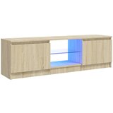 Maison Chic TV omarica - TV stojalo - Televizijska omarica z LED lučkami sonoma hrast 120x30x35,5 cm, (21700531) Cene