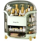 Large Cosmetics Organizer with Drawers and Lid Green | Shoptok.si