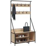 vidaXL stalak za odjeću i cipele boja hrasta sonome 100x41x184 cm | shoptok.hr