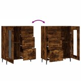  Komoda boja dimljenog hrasta 69,5x34x90 cm konstruirano drvo | shoptok.hr