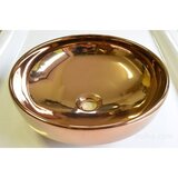 Vitra 4334-073-0016 Water Jewels 40 x 40 cm okrogli nadpultni keramični umivalnik baker | Shoptok.si