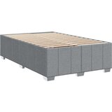 vidaXL Boxspring postelja z vzmetnico svetlo siva 120x190 cm blago | Shoptok.si