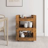  Kuhinjska kolica boja hrasta 60 x 45 x 80 cm konstruirano drvo | shoptok.hr