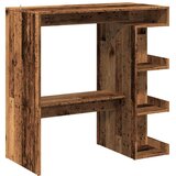  Barski stol sa policom za odlaganje Staro drvo 100x48x101,5 cm | shoptok.hr