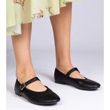 Gemre Black women's ballet flats with a buckle Mollis | shoptok.hr