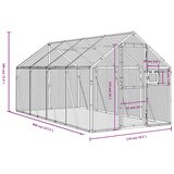  Kavez za ptice antracit 1,79x4x1,85 m aluminijski | Eponuda.com