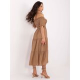 Italy Moda Dress-MI-SK-A2609.96-camel | Shoptok.si