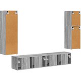  Set TV komoda 4 kom. Siva Sonoma Konstruirano drvo | shoptok.hr