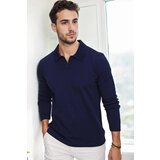 Dewberry 86813 Polo Neck Long Sleeve Knitwear-Navy Blue | Shoptok.si