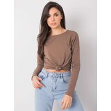 BASIC Feel Good Blouse-RV-BZ-5121.16P-brown | Shoptok.si