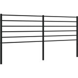 Maison Chic kovinsko posteljno vzglavje - vzglavna omarica - nočna omarica črno 200 cm, (21704477) Cene