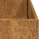 vidaXL Planter Rusty 80x40x80 cm Vremensko odporno jeklo | Shoptok.si