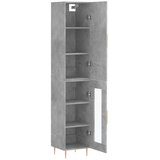  Visoka komoda siva betona 34 5x34x180 cm od konstruiranog drva | shoptok.hr