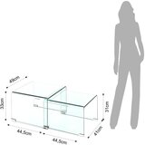 Tomasucci Stakleni stolići za kavu u setu 2 kom 44.5x49 cm Cristal – | shoptok.hr