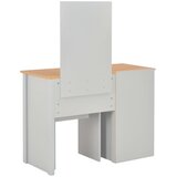  Toaletni stolić s ogledalom i stolcem sivi 104 x 45 x 131 cm | shoptok.hr