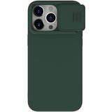 Nillkin CamShield Silky MagSafe ovitek za iPhone 15 Pro, Foggy Green | Shoptok.si