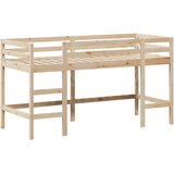 Krevet na kat s ljestvama i krovom 90x190 cm od borovine | Eponuda.ba