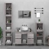 Maison Chic Kopalniški sestavi - Kopalniško pohištvo 3 kosi siva sonoma inženirski les, (21787211) | Shoptok.si