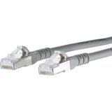 Metz Connect 1308451033-E RJ45 omrežni kabel\, Patch kabel CAT 6a S/FTP 1.00 m siva z zaščitnim zapornim zatičem 1 kos, (20421614) | Shoptok.si