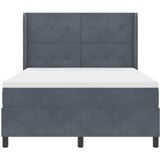  s opruga kutije Tamno siva 140 x 190 cm Baršun | shoptok.hr