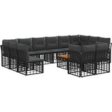  Zunanja garnitura za sedenje 13 pcs Črna in Temno siva, (5000272374) | Shoptok.si