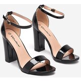 Resti Black women's sandals on a higher post Rosdoo- Footwear | shoptok.hr
