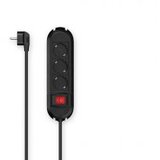  Produžni kabl hama, 3 utičnice, 1,5m, prekidač, crni | Eponuda.ba