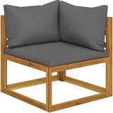  3057602 5 Piece Garden Lounge Set with Cushion Solid Acacia Wood (311854+311856) | shoptok.hr