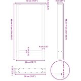  Noge za barski stol antracit boje 2 kom 50 x (90-91) cm čelik | shoptok.hr