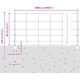 vidaXL Ograde s postovima 11 kom U-kanal 80 cm Galvanizirani čelik | shoptok.hr