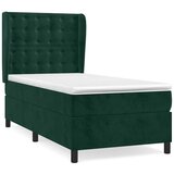  Box spring krevet s madracem tamnozeleni 80 x 200 cm baršunasti | shoptok.hr