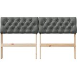  Tapecirani uzglavlje Tamno siva 150 cm Čvrsto borovo drvo | shoptok.hr