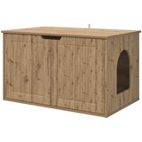 vidaXL Mačja hiša Oreh 85 x 55 x 50 cm Konstruiran les, (5000111165) | Shoptok.si