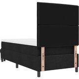  Krevet s box springom s madracem i klupicom Crna 90x200 cm Tkanina | shoptok.hr