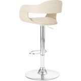  Barski stolček belo umetno usnje, (20700195) | Shoptok.si
