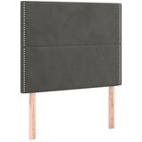 Maison Chic Posteljno vzglavje - Vzglavna omarica 2 kosa temno sivo 80x5x78/88 cm žamet, (22077906) | Shoptok.si